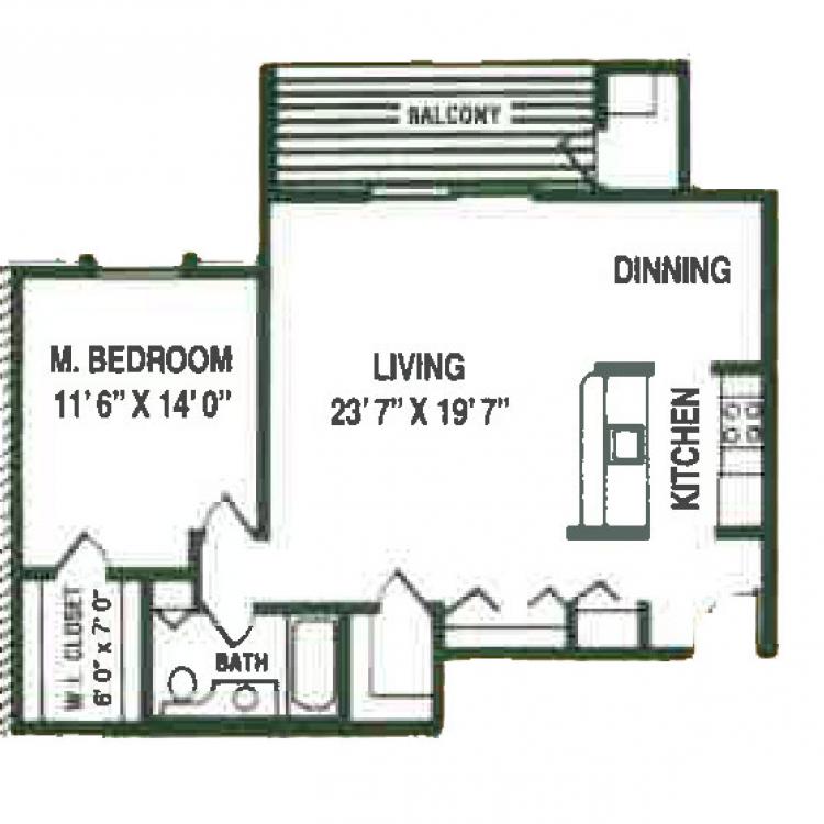 1 Bedroom Deluxe Apartment Apt 782